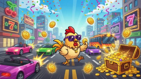 Chicken Road 2 Bonus art with golden coins